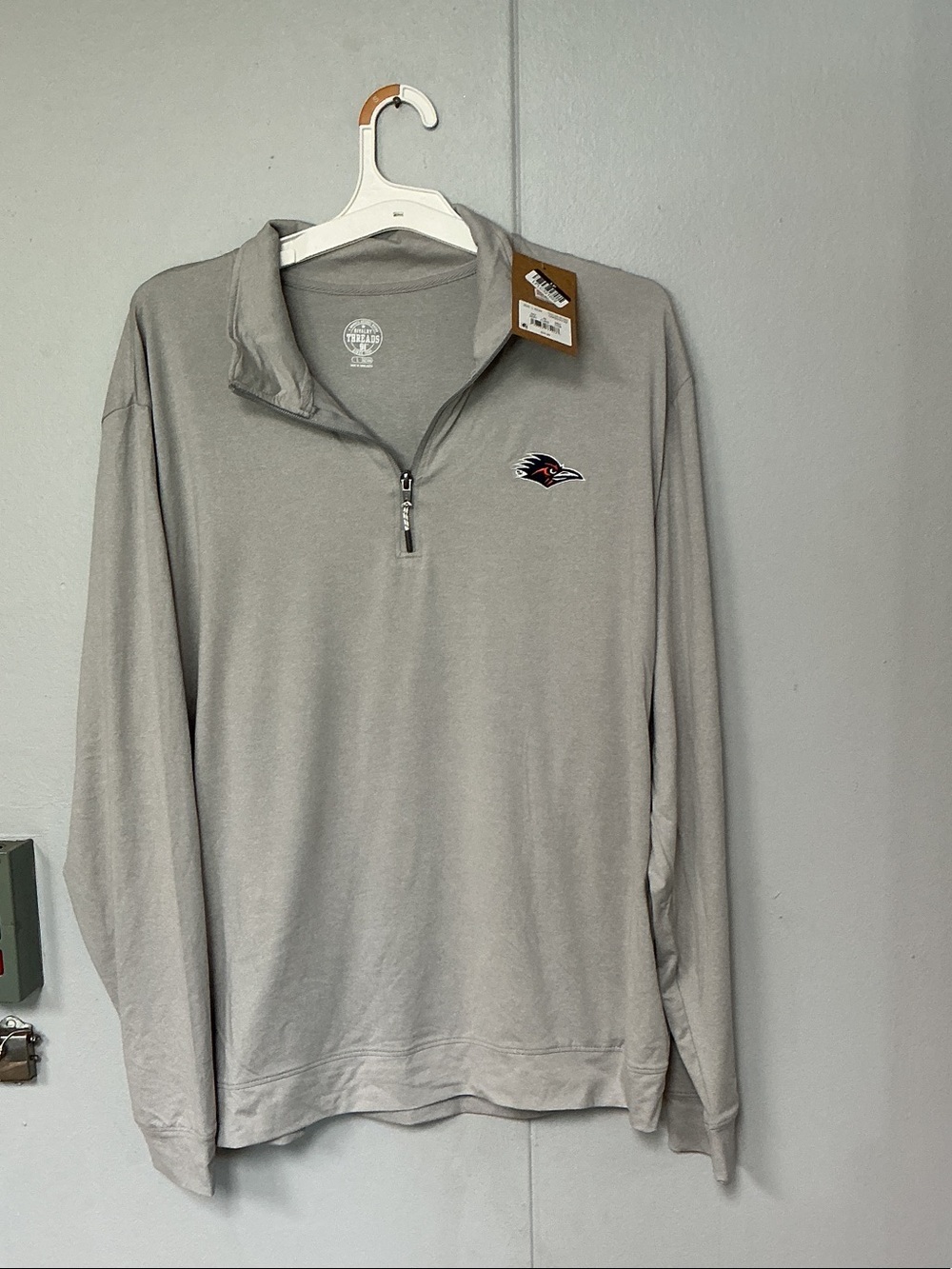 Rivalry Threads Texas San Antonio Roadrunners Grey Quarter Zip